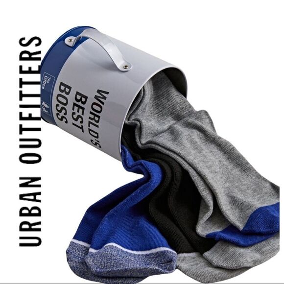 NEW The Office World's Best Boss Sock Gift Canister Set - Picture 1 of 3